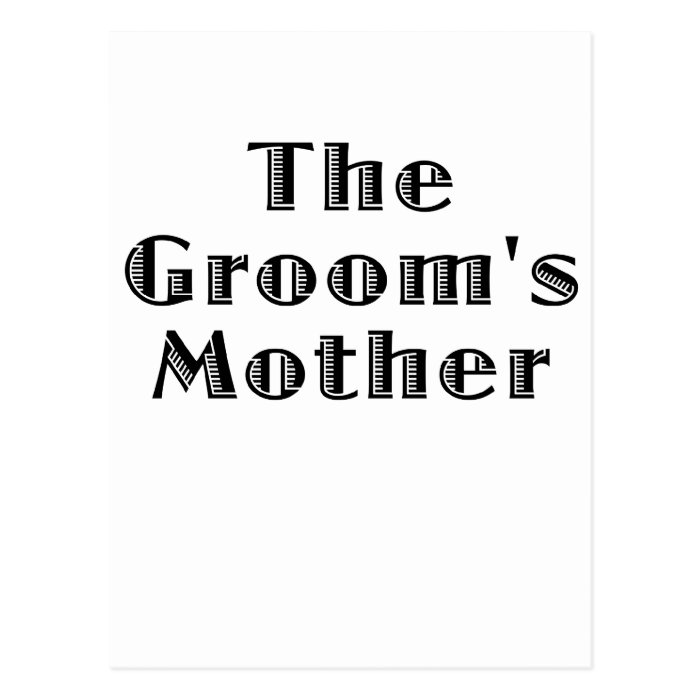 The Grooms Mother Postcards