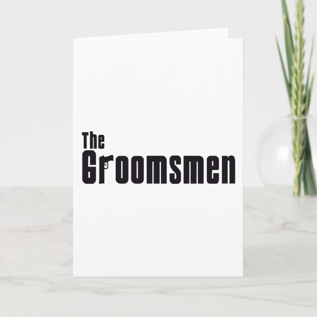 The Groomsmen (Mafia) Card (Front)