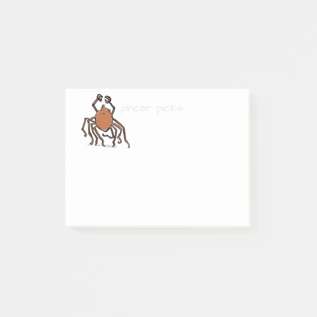 the groovy sea spider post-it notes (Front)