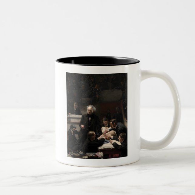 The Gross Clinic by Thomas Eakins Two-Tone Coffee Mug (Right)