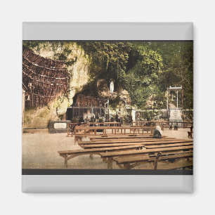 The grotto of Notre Dame, Lourdes, Pyrenees, Franc Magnet