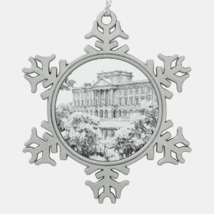 The Grounds at Pemberley - Snowflake Pewter Christmas Ornament
