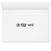 THE GROUP SAYS HATS OFF TO U 40th (Inside Horizontal (Bottom))