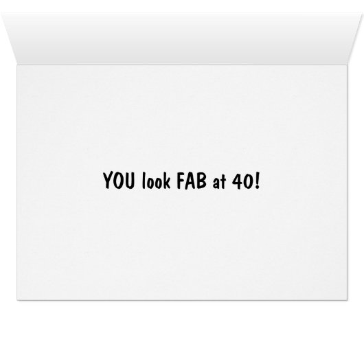 THE GROUP SPEAKS OUT-FAB AT "40!" (Inside Horizontal (Bottom))