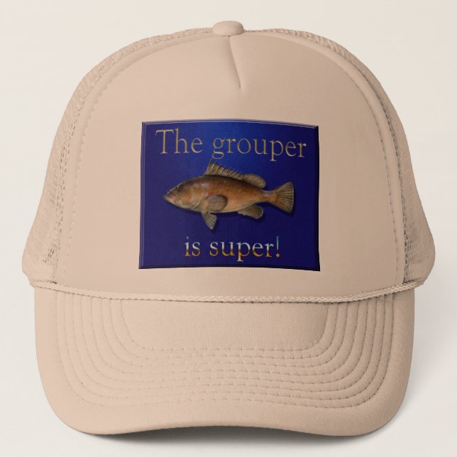 The grouper is super fishing hat (Front)
