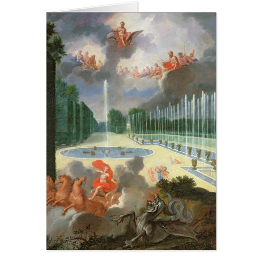 The Groves of Versailles. View of Dragon Pool Cards (Front)