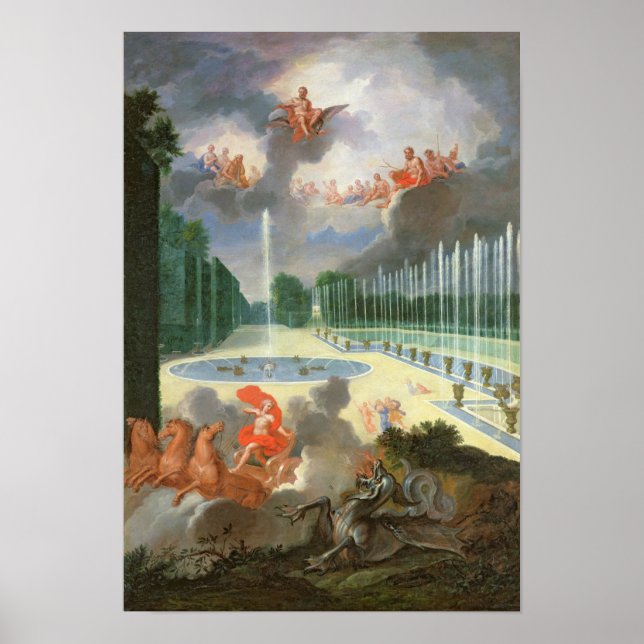 The Groves of Versailles. View of Dragon Pool Poster (Front)