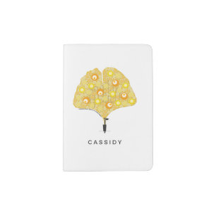 The "Grow A Tree" Project - Yellow Ginkgo Passport Holder
