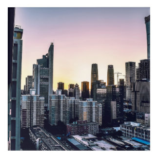 THE GROWING CITY ACRYLIC PRINT