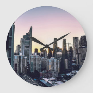 THE GROWING CITY LARGE CLOCK