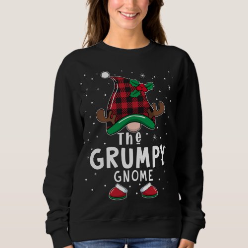 The grumpy Gnome Matching Family Christmas Pajama  Sweatshirt
