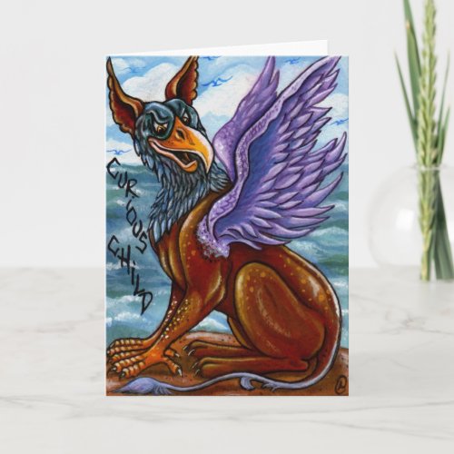 THE GRYPHON Alice in Wonderland Note Card