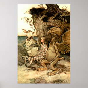 'The gryphon And The Mock Turtle' Poster