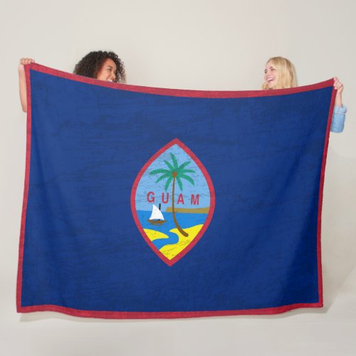 The Guam Flag _ A Tapestry of Guamanian Heritage Fleece Blanket