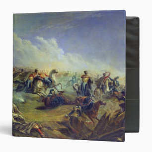 The Guard hussars attacking near Warsaw 3 Ring Binder