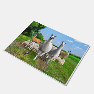"The Guard Llamas" Doormat