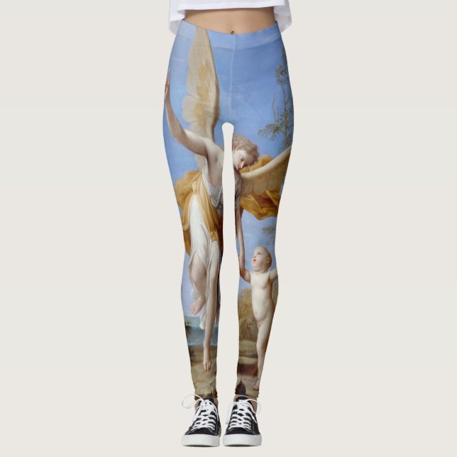 "The Guardian Angel" art leggings (Front)