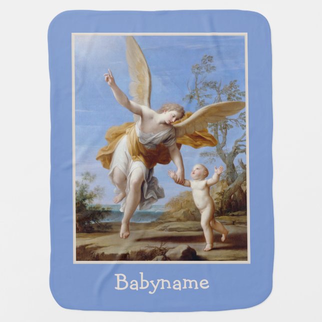 "The Guardian Angel" baby blanket (Front)