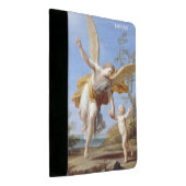 "The Guardian Angel" custom monogram padfolio (Angled)