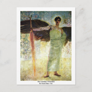 The Guardian Of Paradise By Stuck Franz Von Postcard