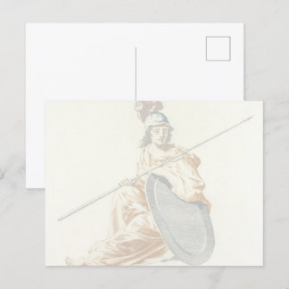 The Guardian of Wisdom,Minerva by Johan Teyler Postcard
