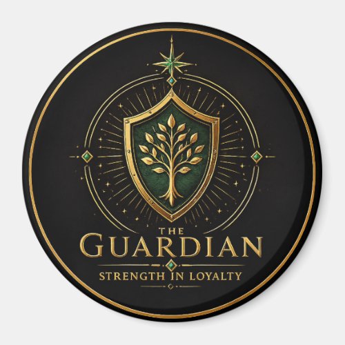 The Guardian Taurus Archetype Circle Magnet