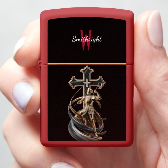 The Guardians Cross Zippo Lighter (In Hand)