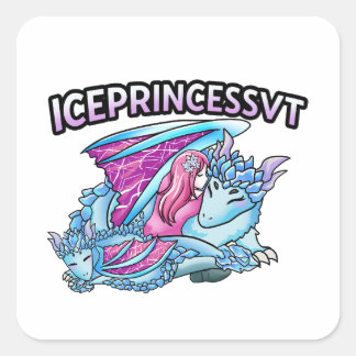 The Guardian's Embrace  Square Sticker