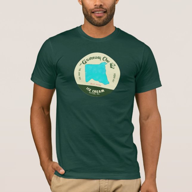 The Guernsey Cow Ice Cream TShirt: Blue Moon T-Shirt (Front)