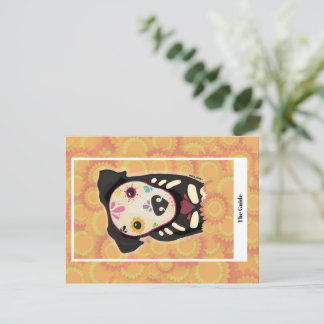The Guide – Día de los Muertos Dog Tarot Art Postcard