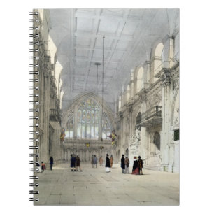 The Guildhall, Interior, from 'London As It Is', e Notebook