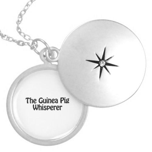 the guinea pig whisperer silver plated necklace