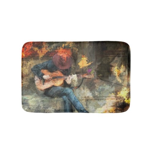 The Guitar Man Bath Mat