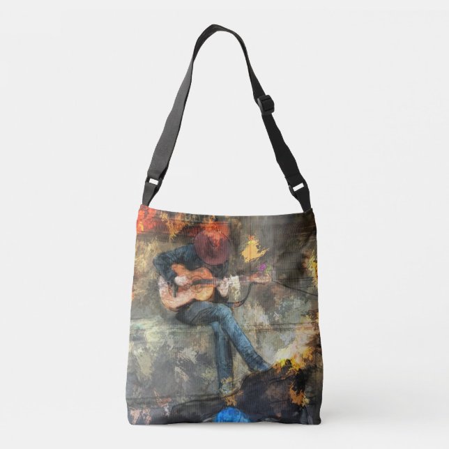 The Guitar Man Crossbody Bag (Back)