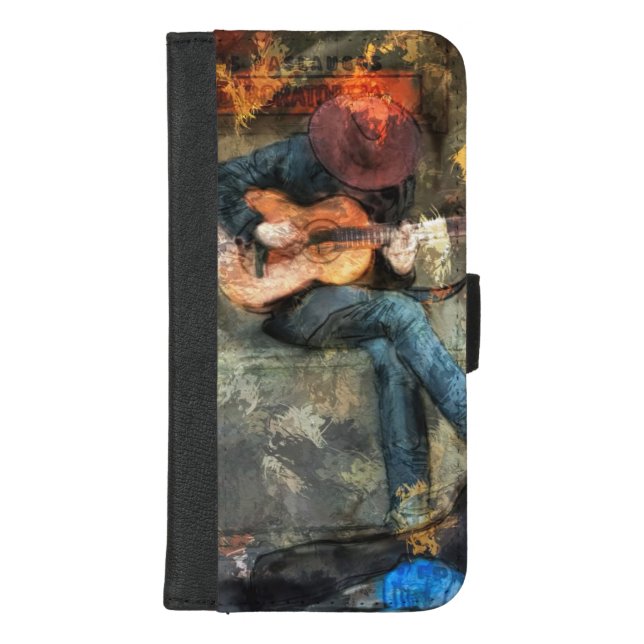 The Guitar Man iPhone Wallet Case (Front)