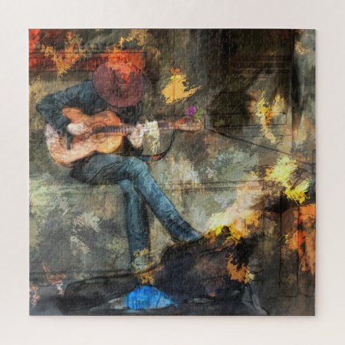 The Guitar Man Jigsaw Puzzle