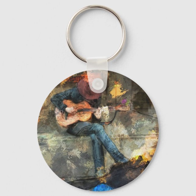 The Guitar Man Keychain (Front)