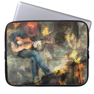 The Guitar Man Laptop Sleeve
