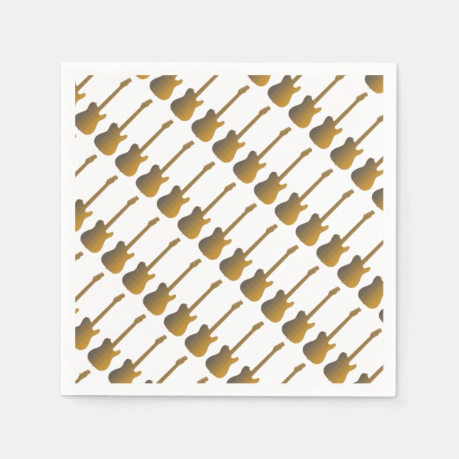 The Guitar Paper Napkins (Front)