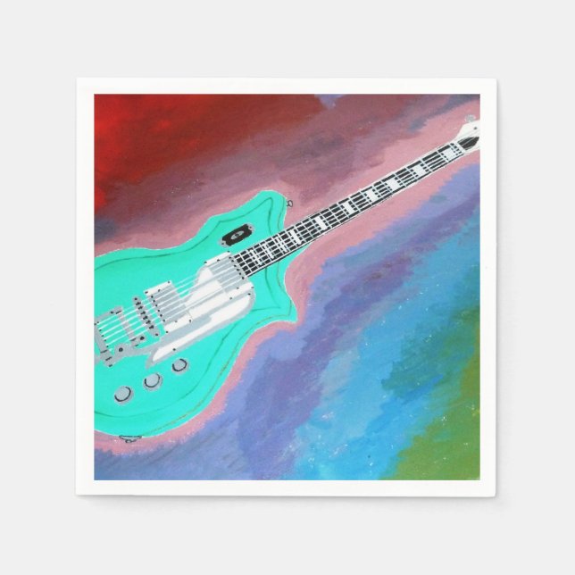 The guitar paper napkins  (Front)