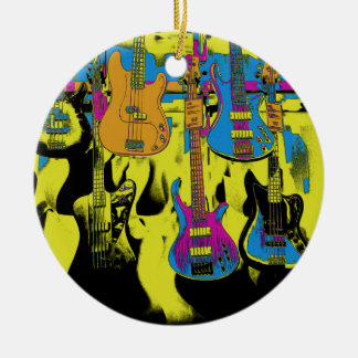 The Guitar Party - Musical Instrument Ceramic Orna Ceramic Ornament