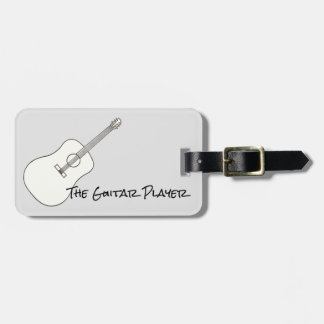 The Guitar Player, Personalized Luggage Tags
