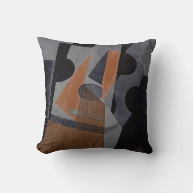 The Guitar (Still Life with Guitar), 1916 Throw Pillow (Front)