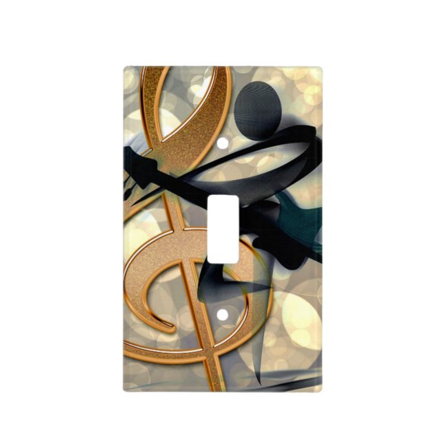 The Guitarist, Abstract Design Light Switch Cover (Front)