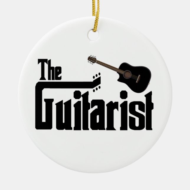The Guitarist Ornament (Front)
