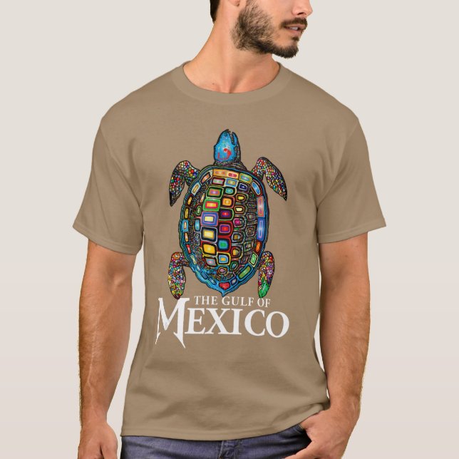 The Gulf of Meico EDM Music Rave Dance Seaurtle bo T-Shirt (Front)
