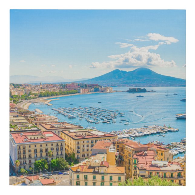 The Gulf of Naples #001 Faux Canvas Print (Front)