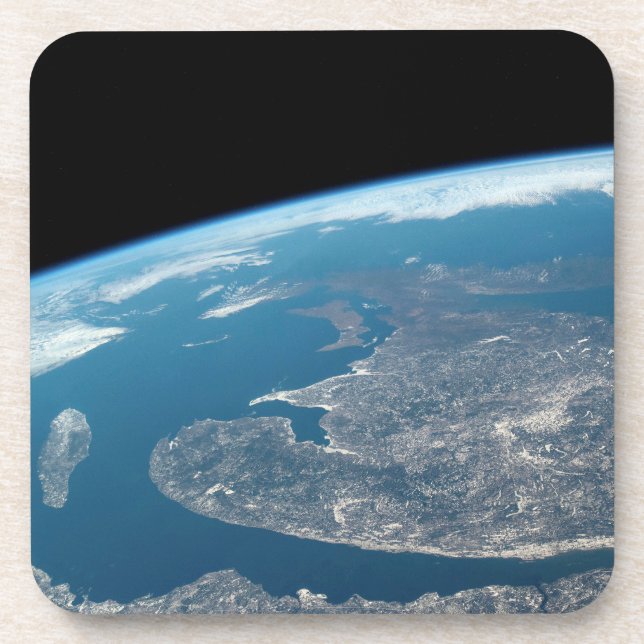 The Gulf Of St. Lawrence And Canada. Beverage Coaster (Front)