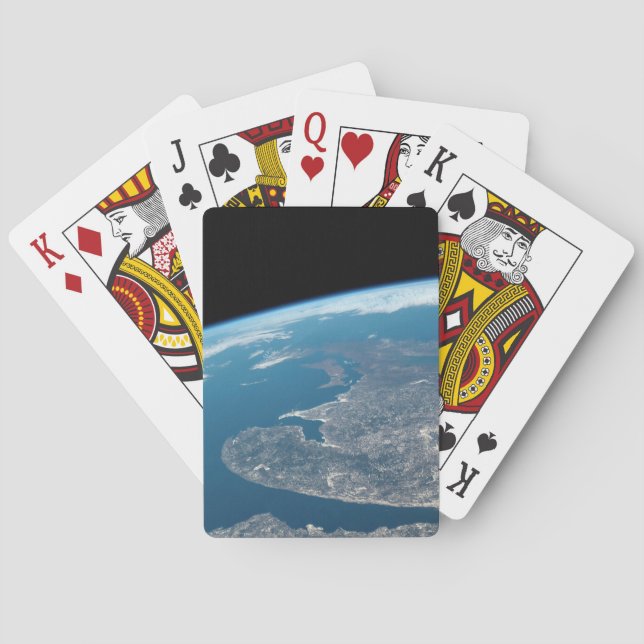 The Gulf Of St. Lawrence And Canada. Poker Cards (Back)
