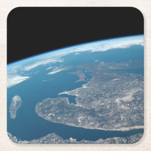 The Gulf Of St Lawrence And Canada Square Paper Coaster